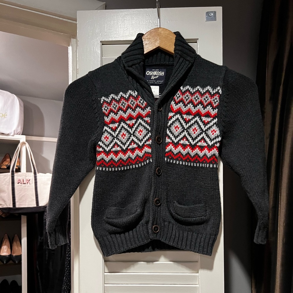 Carters Fairisle Button Cardigan